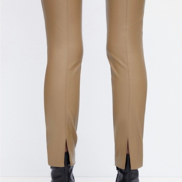🛒 LAST CALL‼️ NWT Zara Faux Leather Leggings - Picture 3 of 4